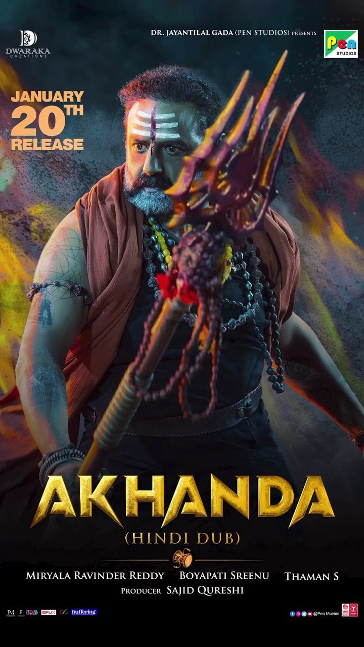 Akhanda (2021) Dual Audio [Hindi ORG & Telugu] WEB-DL 480p, 720p & 1080p